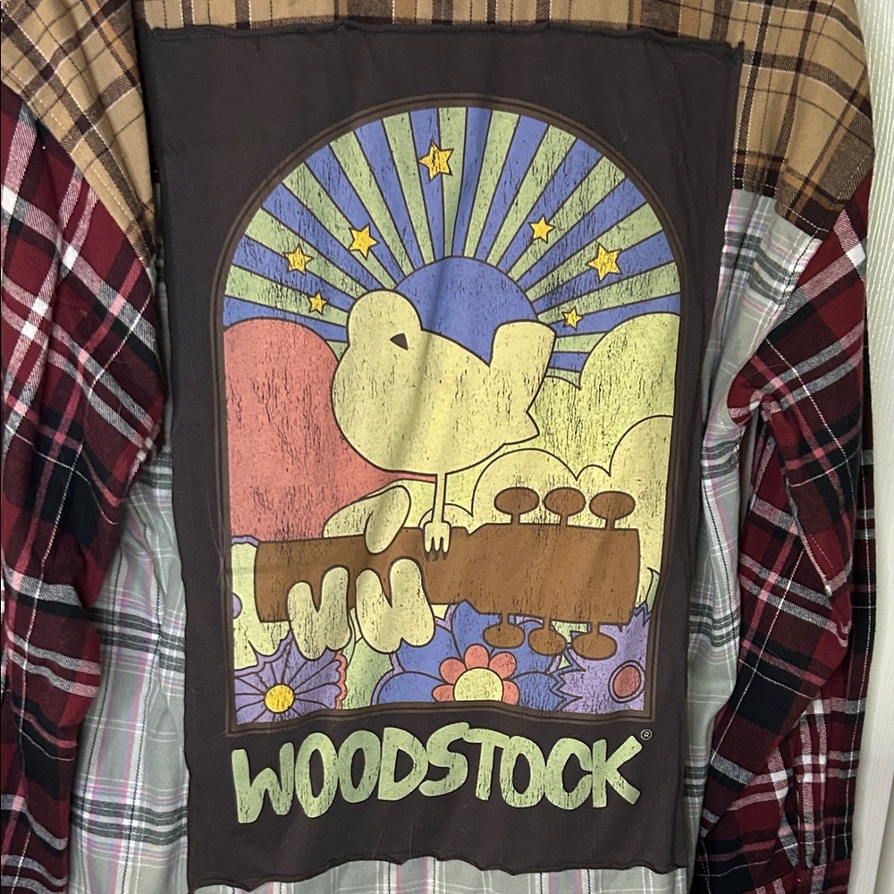 Woodstock Patchwork Flannel Shirt - image 4